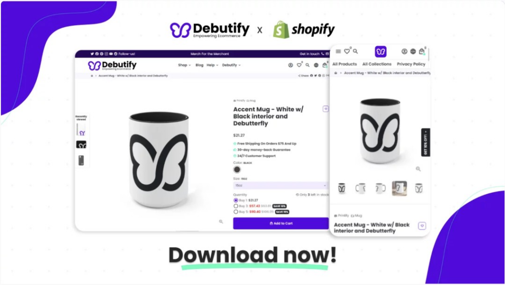 ثيم Debutify